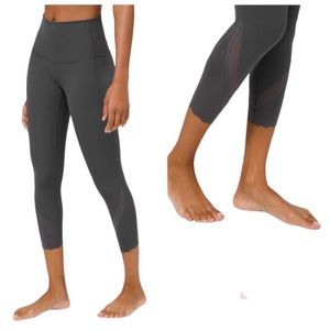 lululemon athletica Charcoal Cropped Leggings
